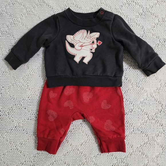 Cat & Jack Red Valentine Dinosaur Set - Picture 3 of 6